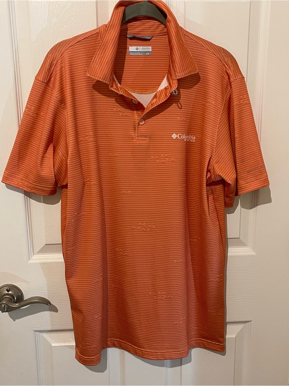Columbia Men's Burnt Orange Short-Sleeve Polo